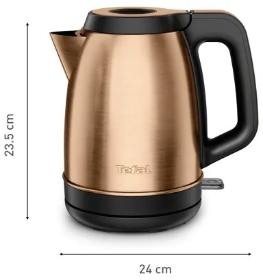 Tefal - Bollitore elettrico a bollitura rapida COPPERTINTO 1,7 l 2400 W/230 V