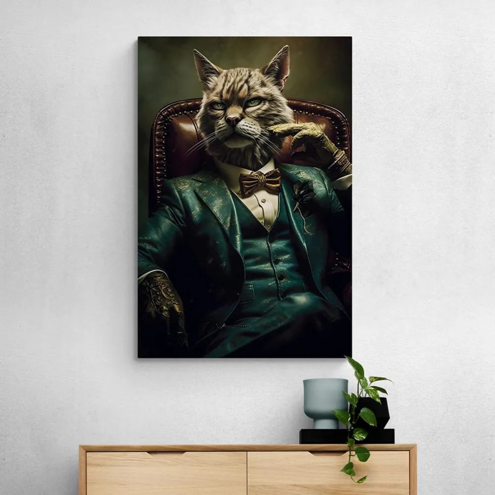 Stampa su tela – Gangster animale gatto