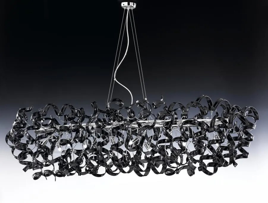 12-light suspension lamp - Chrome - 206.540 Astro Collection - Metal Lux Giallo