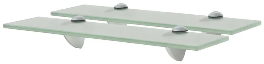 Mensole Galleggianti 2 Pz İn Vetro 40x20 Cm 8 Mm /