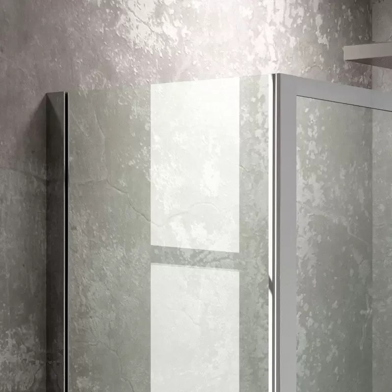 Kamalu - Box doccia 120X90 trasparente apertura scorrimento KP3000S