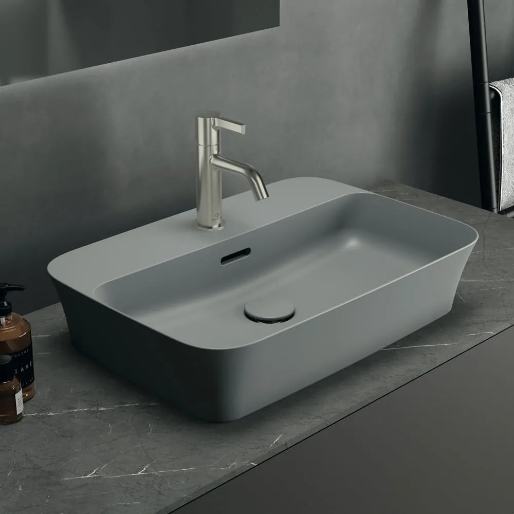 Lavabo in ceramica grigio chiaro 55x38 cm Ipalyss - Ideal Standard