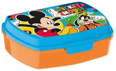 Contenitore per Sandwich Mickey Mouse Happy smiles Plastica Rosso Azzurro (17 x 5.6 x 13.3 cm)