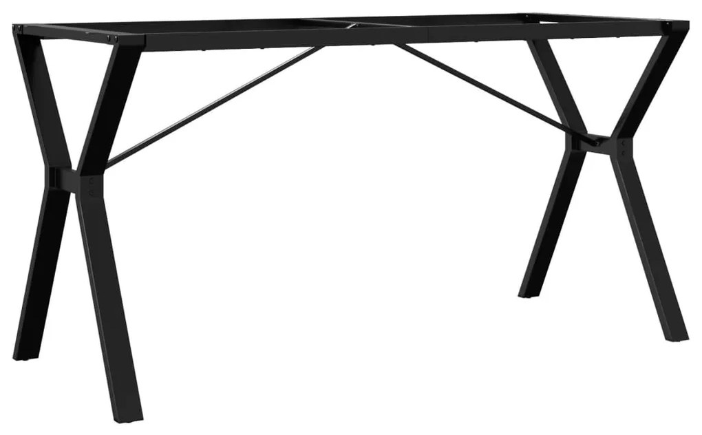 Telaio gambe a y per tavolo da pranzo 140x60x73 cm in ghisa