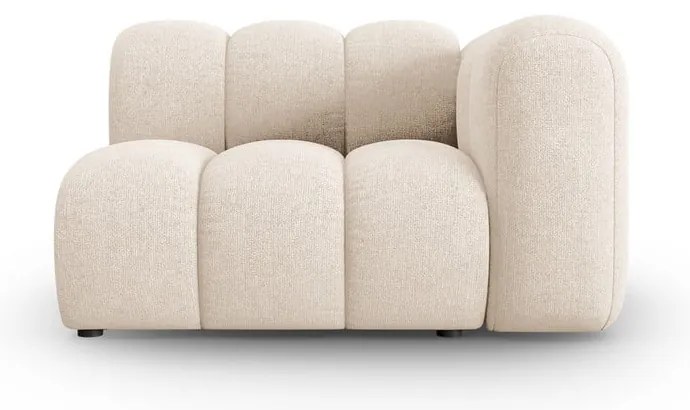 Divano componibile color crema (con penisola a destra) Lupine – Micadoni Home