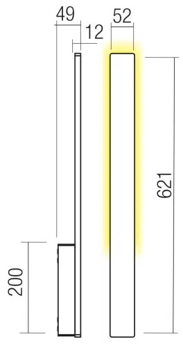 Redo 90869 - Applique da esterno REFLEXA LED/6W/230V IP54 bianca