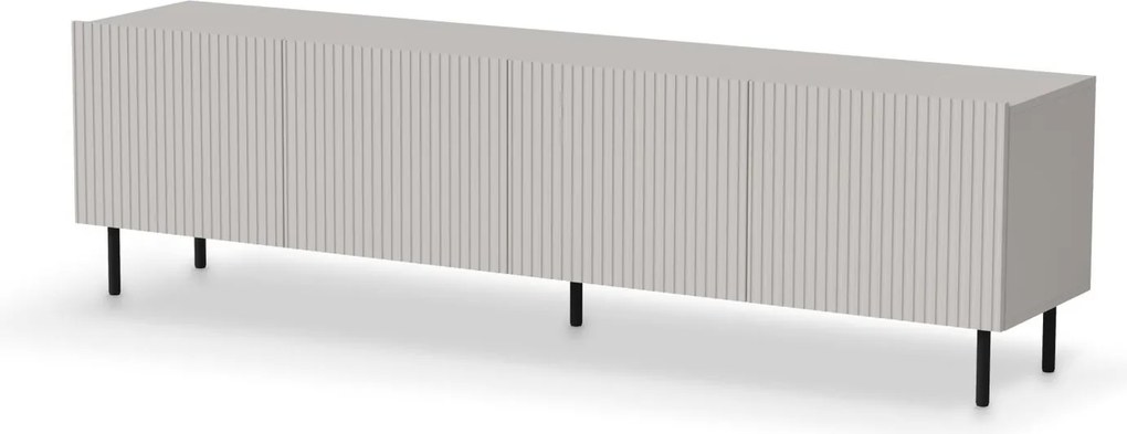 Mobile TV Paxos 200 cm in cashmere e nero