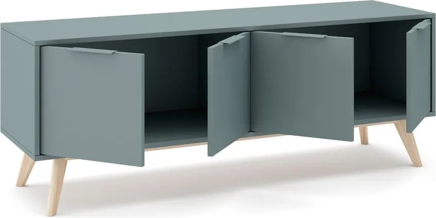 Mobile TV verde polveroso 140x53x40 cm Pisco – Marckeric