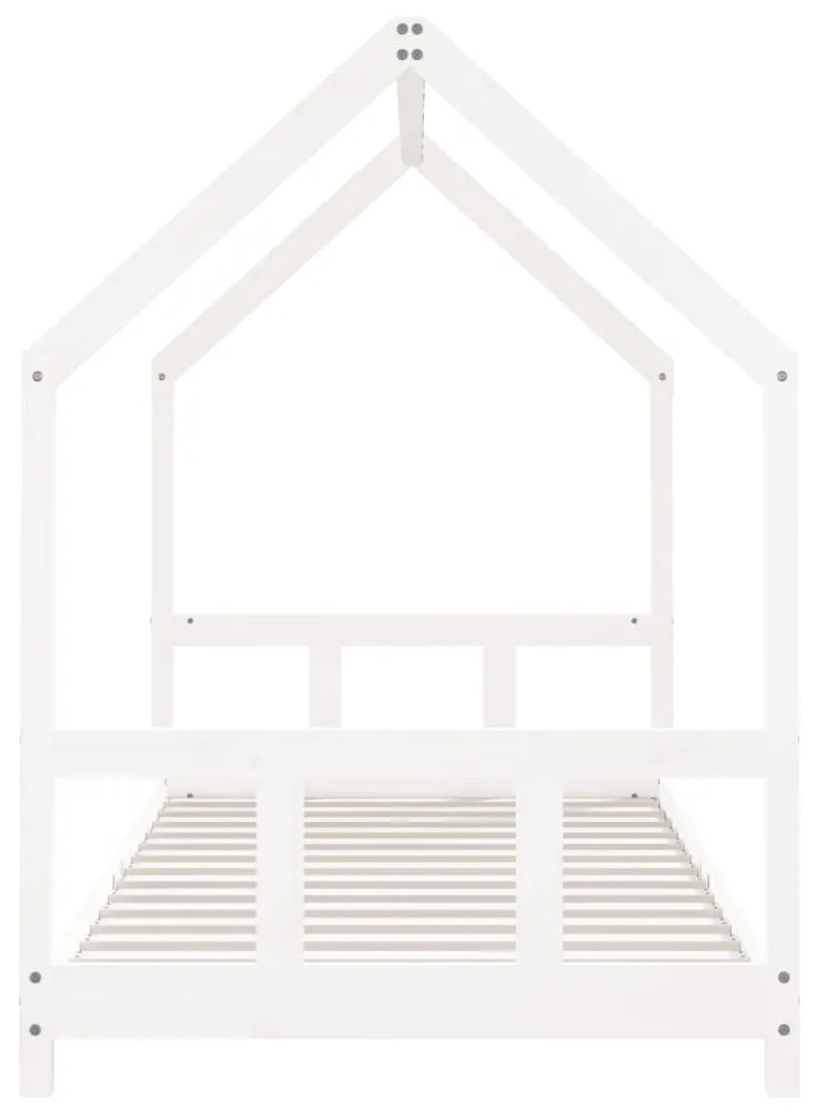 Giroletto per bambini bianco 90x200cm in legno massello di pino