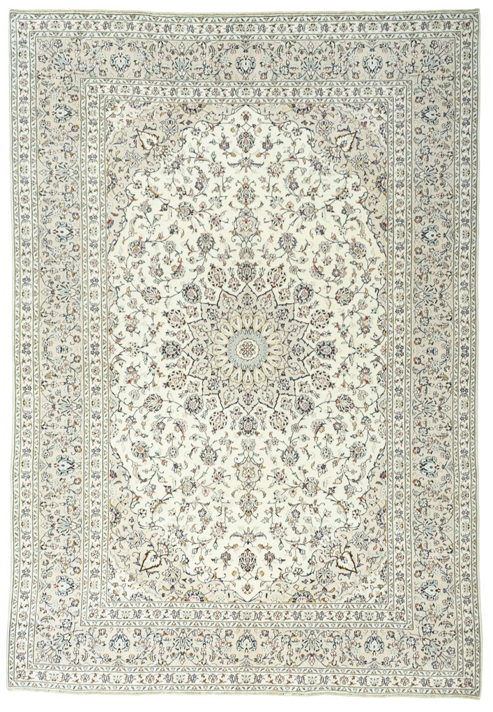 Kashan Tappeto persiano 240x350 Beige (Iran) Annodato A Mano