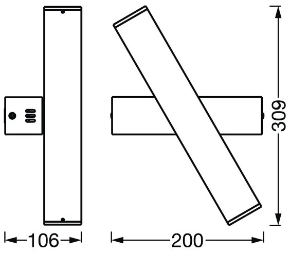 Ledvance - Applique LED dimmerabile SMART+ CROSS 2xLED/6W/230V Wi-Fi