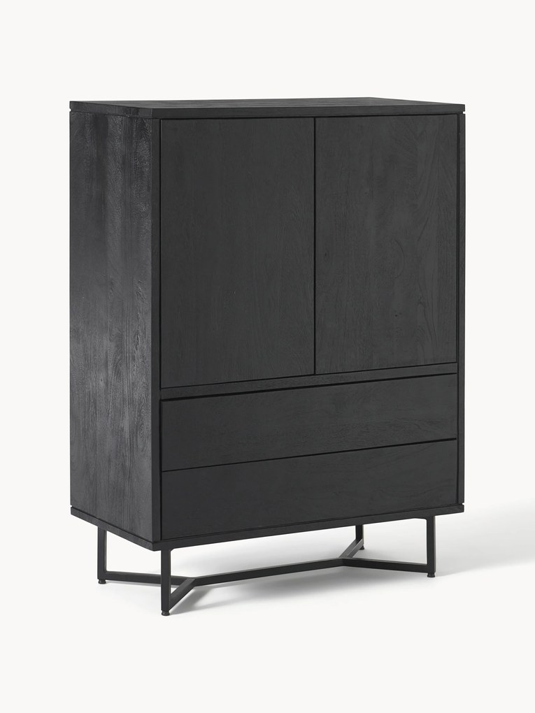 Credenza alta in legno di mango Luca