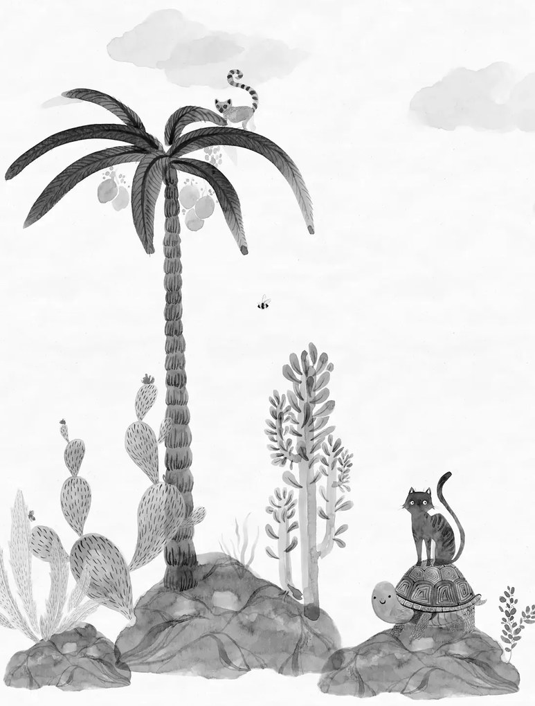 Sandberg Carta da parati panoramica Wilton - Graphite