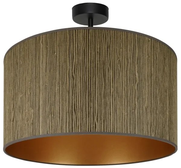 Brilagi - Lampadario a plafone BOSTON ROLLER 1xE27/15W/230V diametro 45 cm marrone/oro