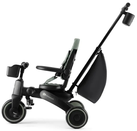 KINDERKRAFT - Triciclo per bambini 4 in 1 JAZZ 2 verde