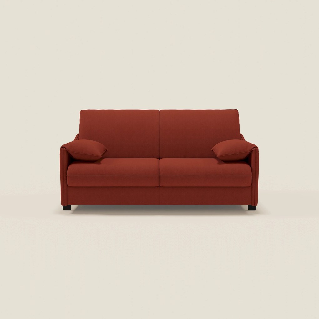 Primula divano letto con materasso alto 18 cm - braccioli mobili e tessuto smacchiabile T05