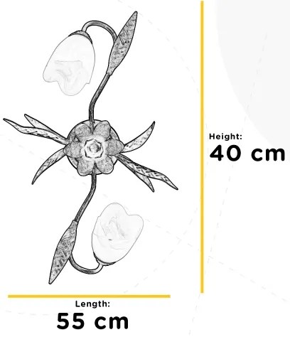 ONLI - Plafoniera SONIA 2xE14/6W/230V