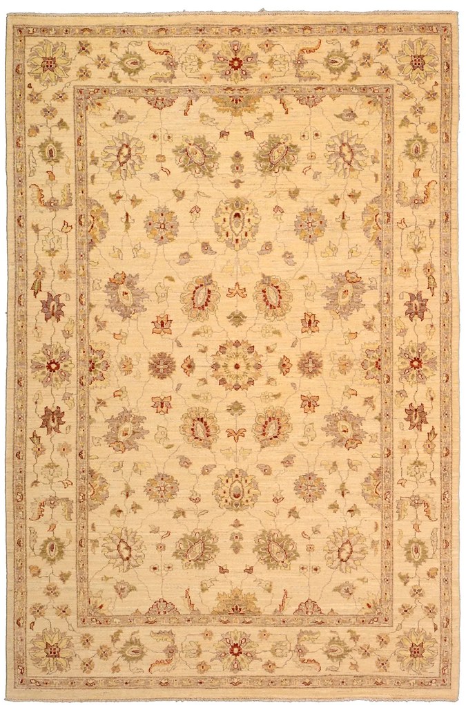 Ziegler Tappeto 180 x 270 Beige (Pakistan) Annodato A Mano