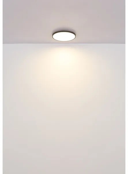 Globo 41566-15S - Plafoniera LED NIELSEN LED/15W/230V diametro 23 cm nero