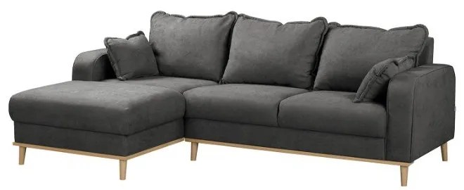 Divano angolare grigio scuro (angolo sinistro) Beata - Ropez