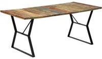 Tavolo da Pranzo 180x90x76 cm in Legno Massello di Recupero cod mxl 64057