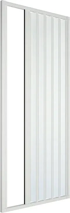 Box doccia nicchia 90cm con anta ad apertura laterale a soffietto in PVC Teti