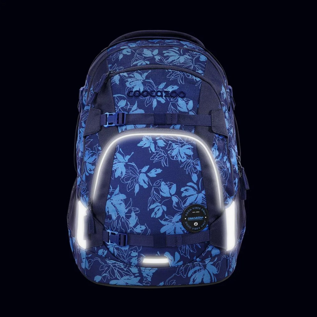 Zaino scuola coocazoo MATE, Tropical Night, certificato AGR
