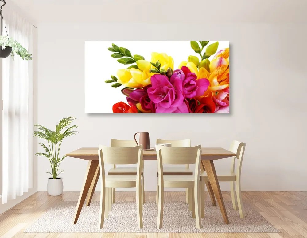 Quadro su tela – Bouquet di fresie