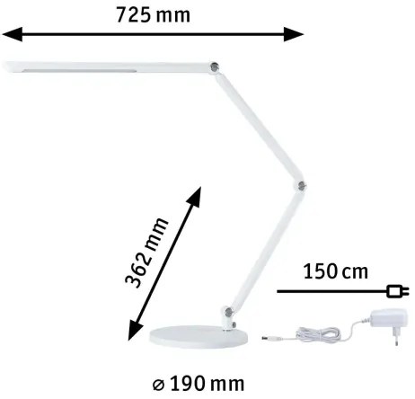 Paulmann 78911 - LED/10,6W Lampada da tavolo dimmerabile FLEXBAR 230V 3000/4000/6500K