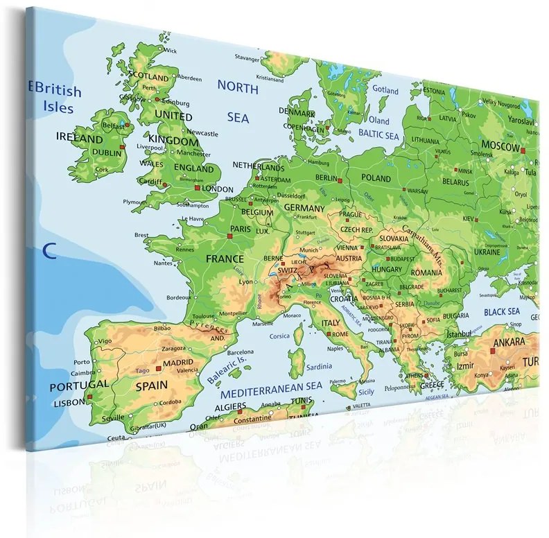 Quadro Map of Europe