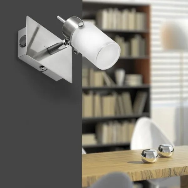 JUST LIGHT. 11931-55 - Luce Spot da parete a LED MAX 1xGU10/4W/230V cromo