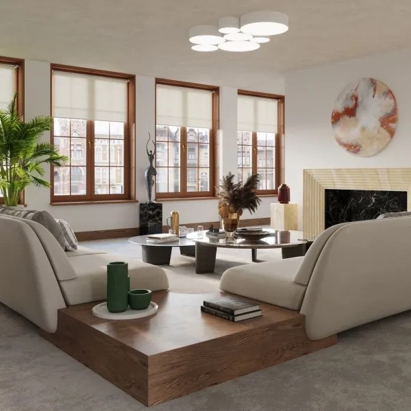 Plafoniera ARENA 4xE27/60W/230V bianco