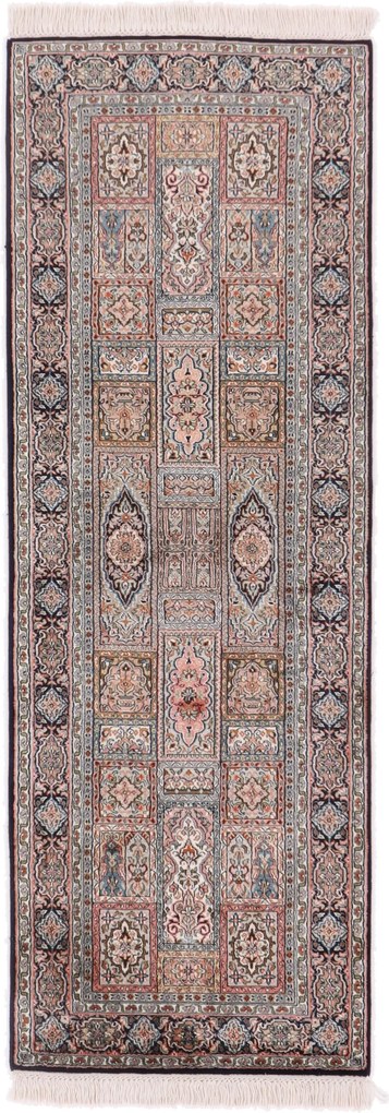 Cashmere Silk Tappeto orientale 190 x 70 (Indian) Annodato A Mano