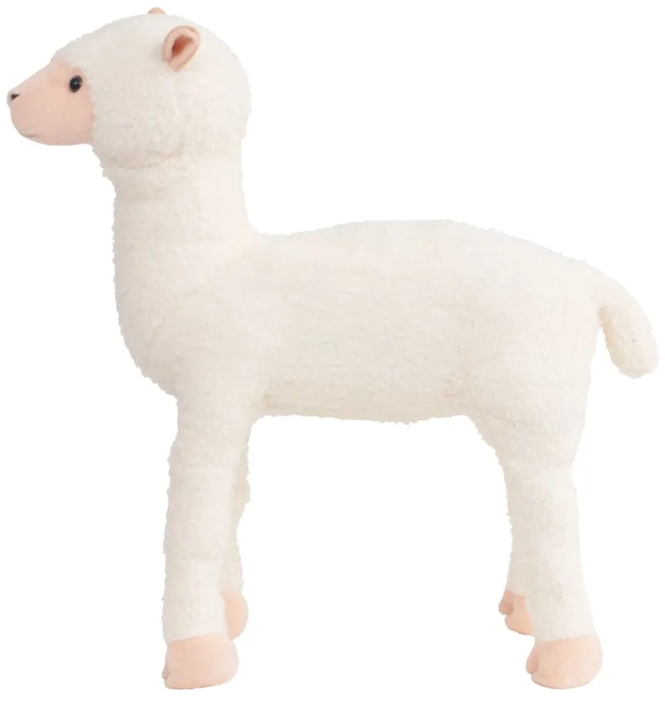 Peluches in Piedi di Animali Vari, Bianco / Alpaca