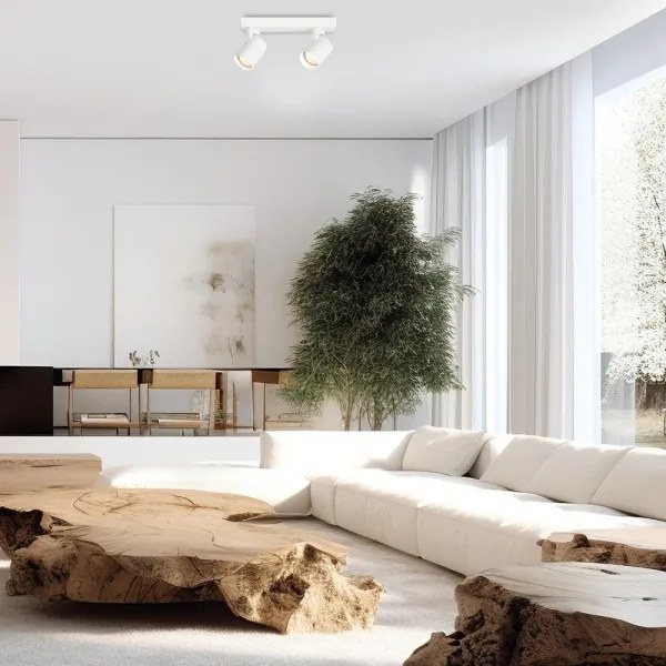 Faretto VOLF 2xGU10/10W/230V bianco