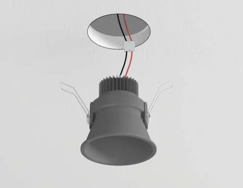 Antonio Lupi Zenitled Faretto Led Da Incasso A Soffitto Diametro 8 Cm In Alluminio Nero