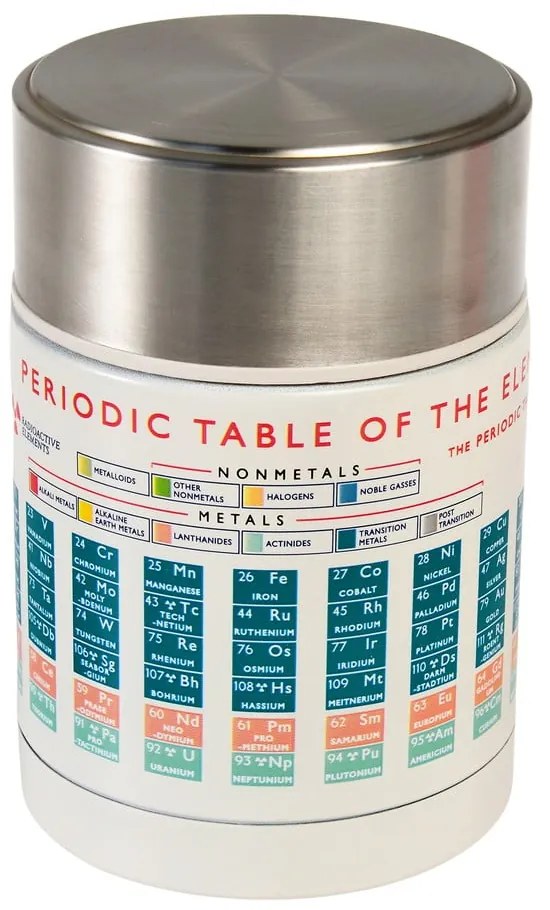 Borraccia termica color crema/argentata 450 ml Periodic Table – Rex London