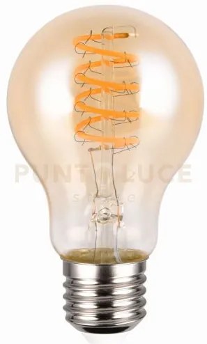 Lampadina attacco e27 goccia ambra dimmerabile con interruttore 7w ...