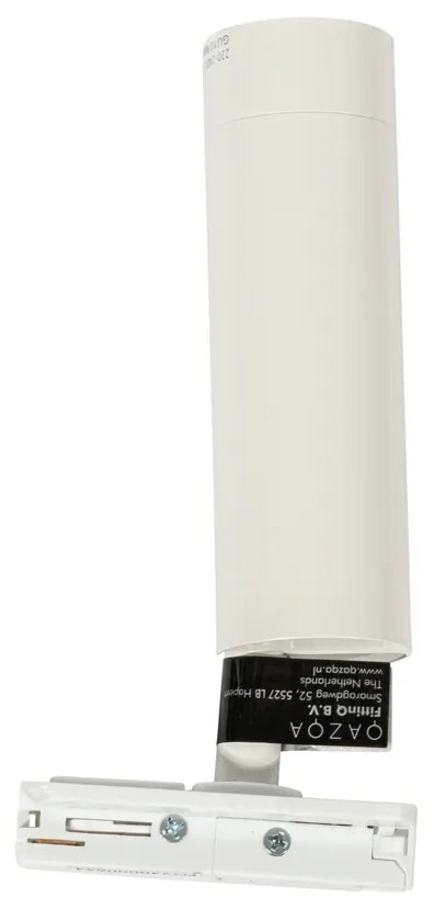 Faretto moderno bianco per sistema a binario monofase 35mm - Iconic Jeana Luxe