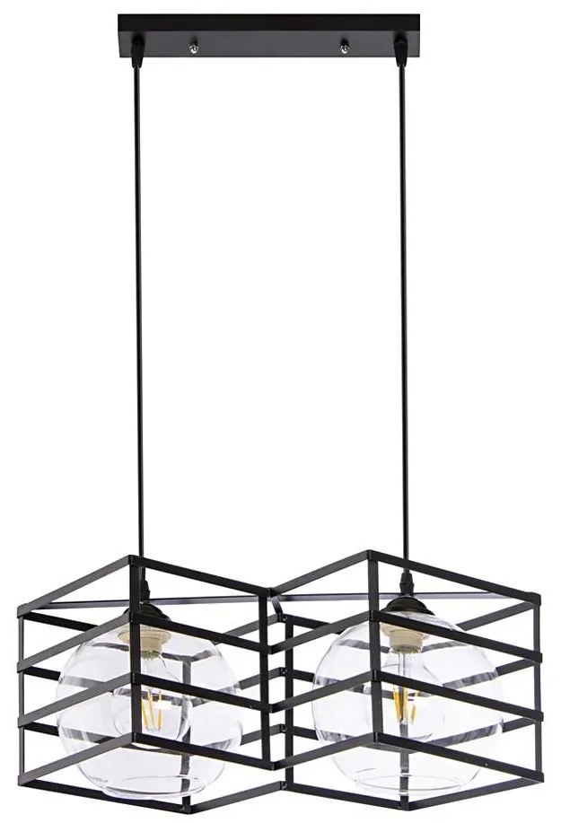 Lampadario a sospensione con filo 2xE27/60W/230V