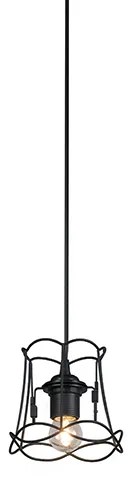 Lampada a sospensione retrò nera 15 cm - Granny Frame