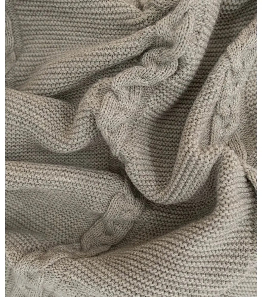 Copriletto beige 200x220 cm Trenza – Oyo Concept