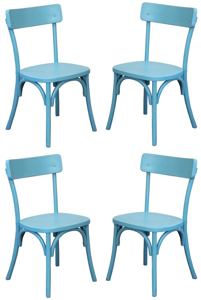 CHELSEA - set 4 sedie in legno di olmo