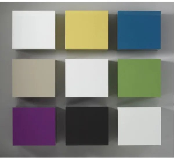Mobile Pensile cubo ad 1 anta COLORS BIANCO