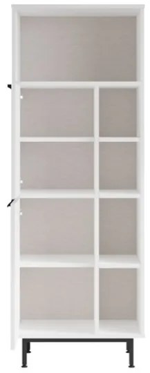 Colonna Da Bagno Multiuso Con Vani A Giorno Ed Ante 60x36x160 Ocean Bianca