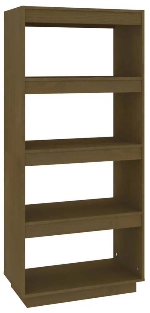 Libreria/Divisorio Miele 60x35x135 cm in Legno Massello di Pino