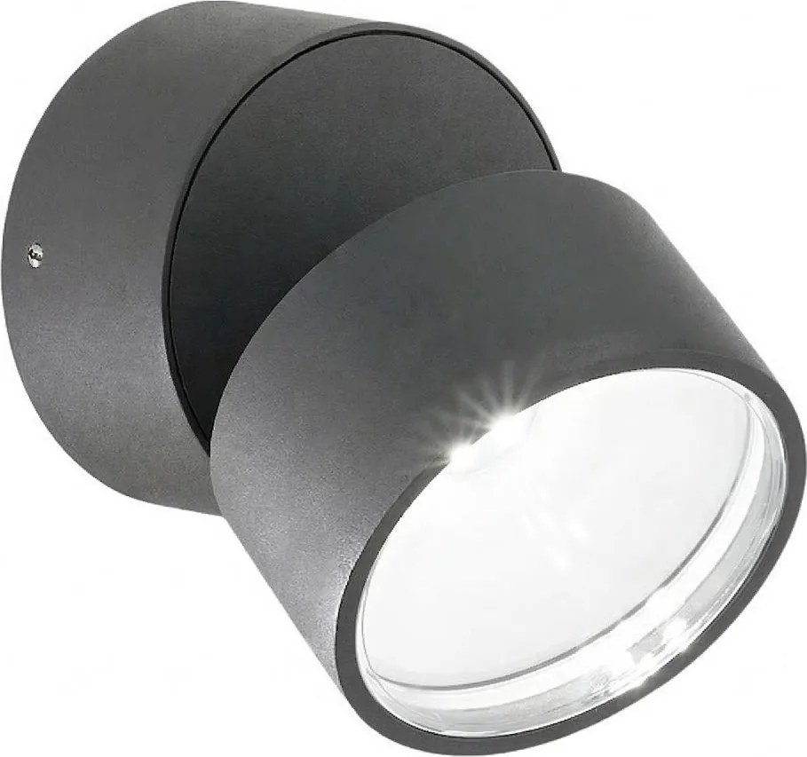 Ideal Lux - Applique da esterno OMEGA LED/7W/230V CRI 90 IP54 antracite
