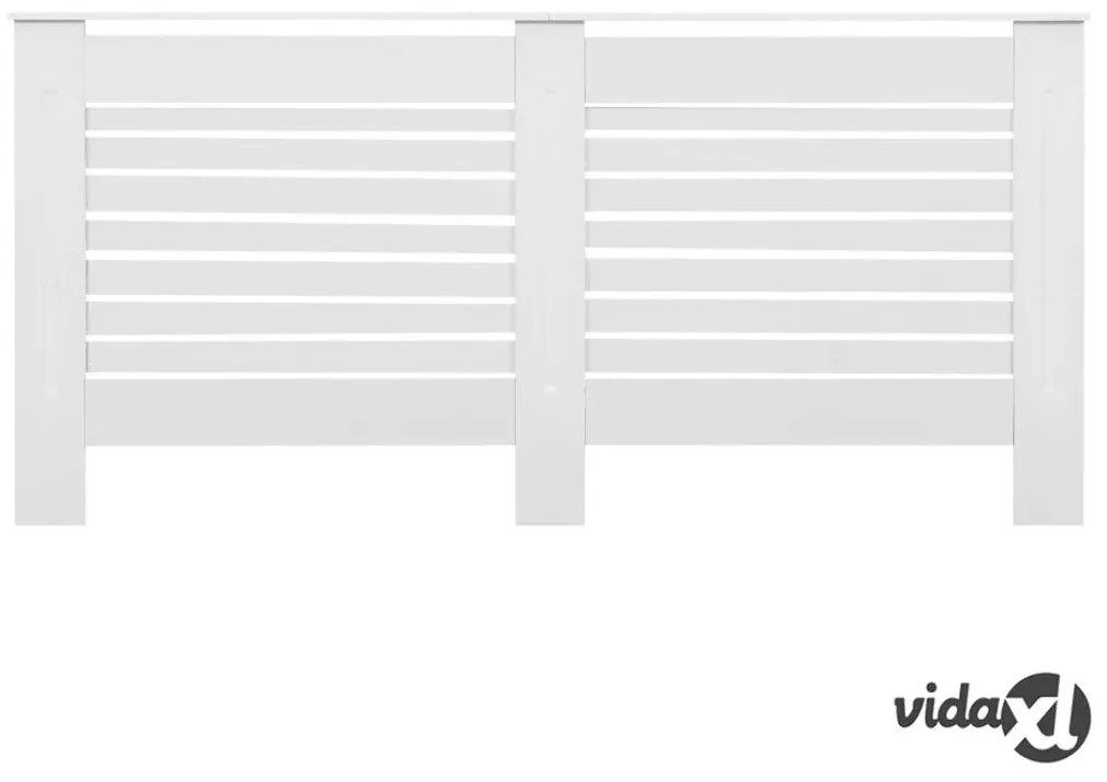 vidaXL Copertura per Radiatore Bianca 172x19x81,5 cm in MDF