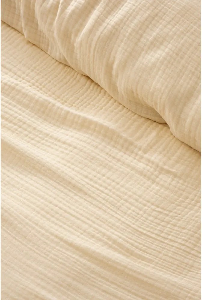 Copriletto in mussola crema 220x250 cm Muslin - Mijolnir
