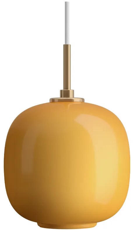 Louis Poulsen - VL45 Radiohus Lampada a Sospensione Ø175 Brass/Glossy Amber Louis Poulsen